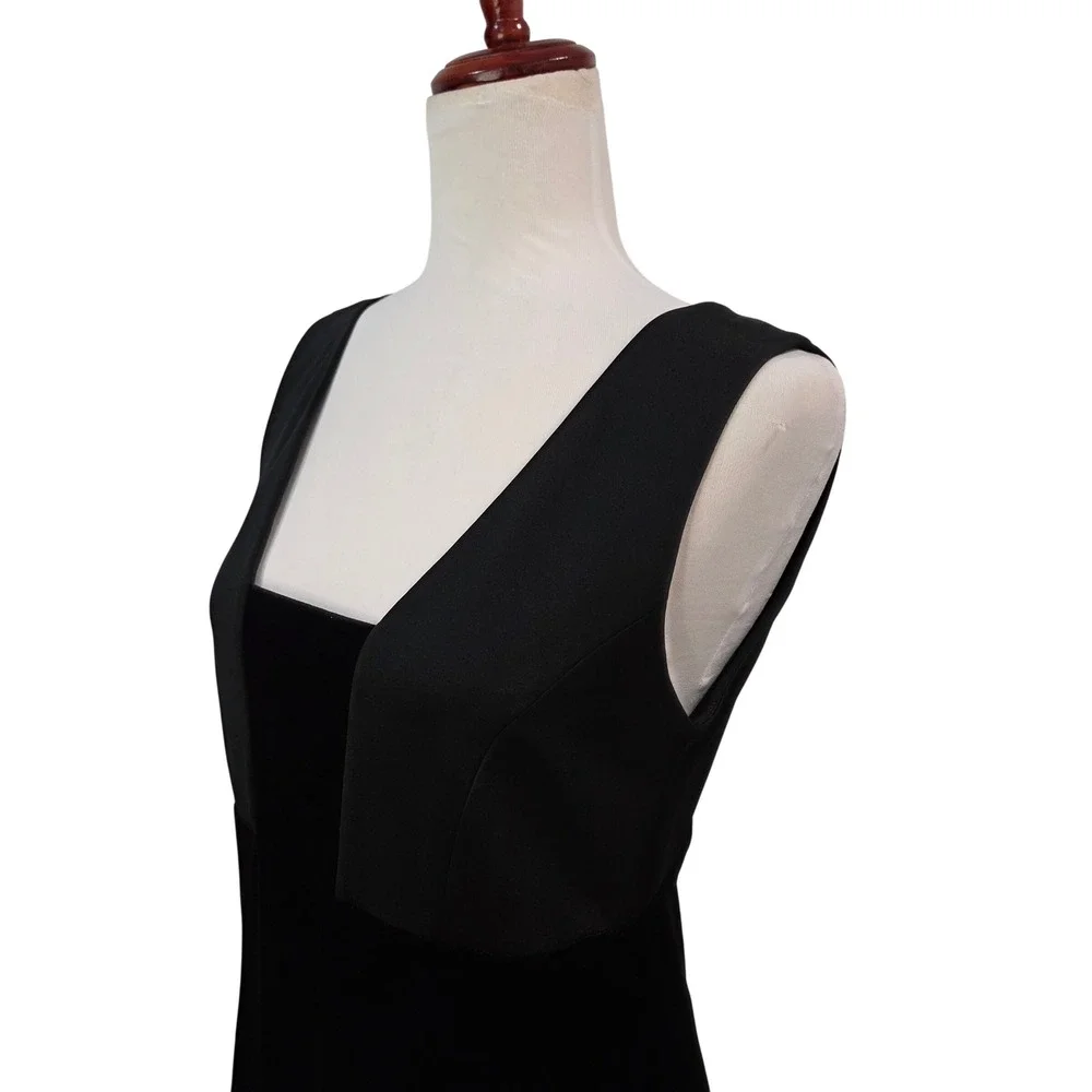 Vintage 90s Vivienne Tam Black Velvet Maxi Dress‎ Sz 3 US 8 Y2K Gown Prom - Picture 7 of 13